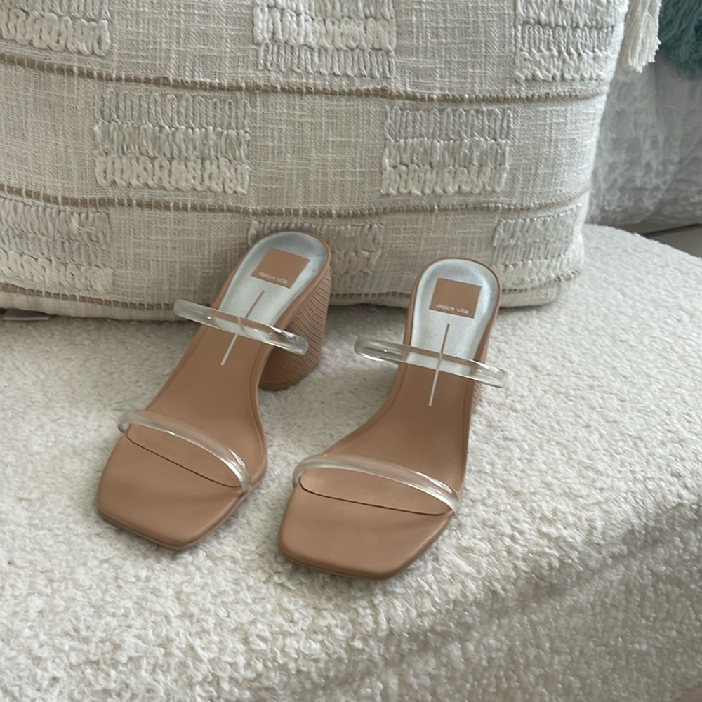 Dolce vita clear strap sandals
